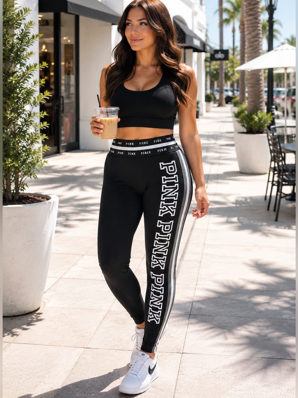 PINK Victoria’s Secret Logo Leggings